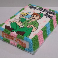 Peter Pan and Tinkerbell Birthday Cake