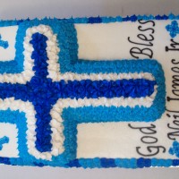 Cross Baptism Cake