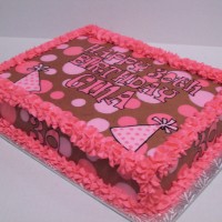 Chocolate Buttercream Birthday Cake
