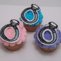 Wedding Shower---engangement ring cupcakes