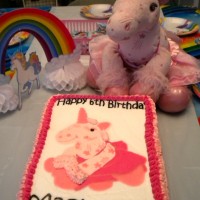Happy Birthday Pink Unicorn Cake