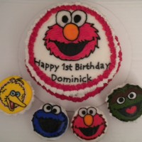 Big Bird, Cookie Monster, Elmo, Oscar the Grouch