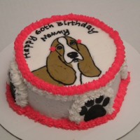 Bassett Hound Birthday Cake