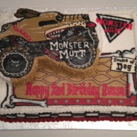 Monster Mutt -- monster truck cake