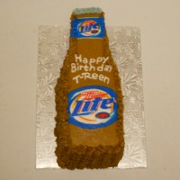 beer bottle cake