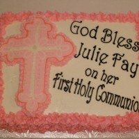 Cross Communion Cake