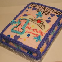 1st birthday princess cake