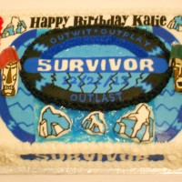 Survivor Birthday cake