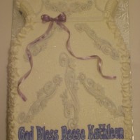 Christening dress cake