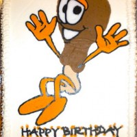 Happy Birthday Chicken Leg Cake