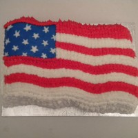 Flag Cake...red/white/blue layered inside!!