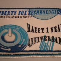 Business Card cake -- 1st yr. Anniversary of a new business!!
