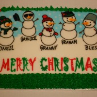 All the family names were put on the cake to personalize it a little!!