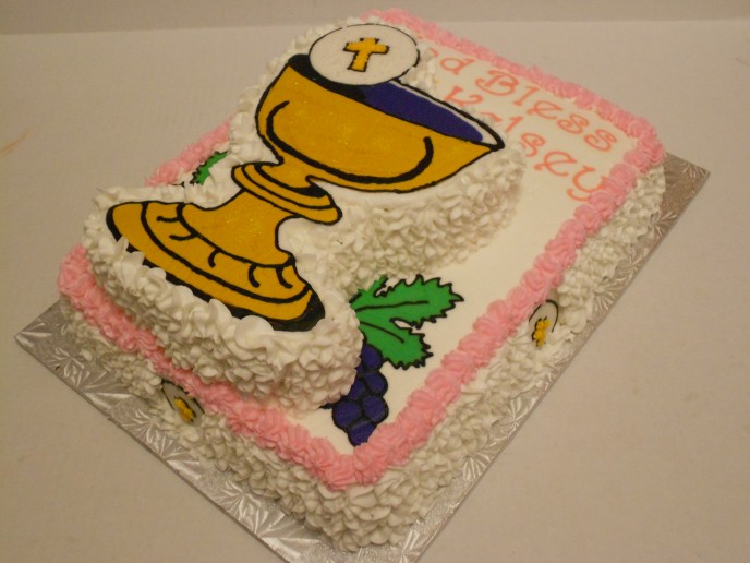 Communion chalice cake