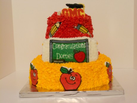 Graduation teacher cake